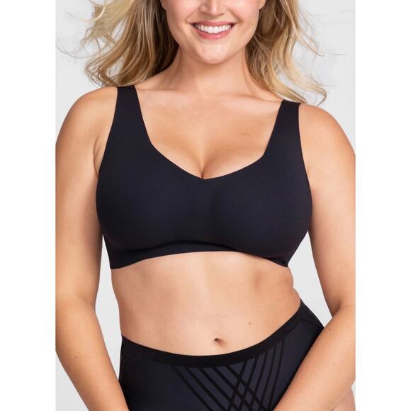 Honeylove Set Bras 3X Blush Maroon Fig Black Big Chest Comfort V-Neck Silhouette - Picture 8 of 8